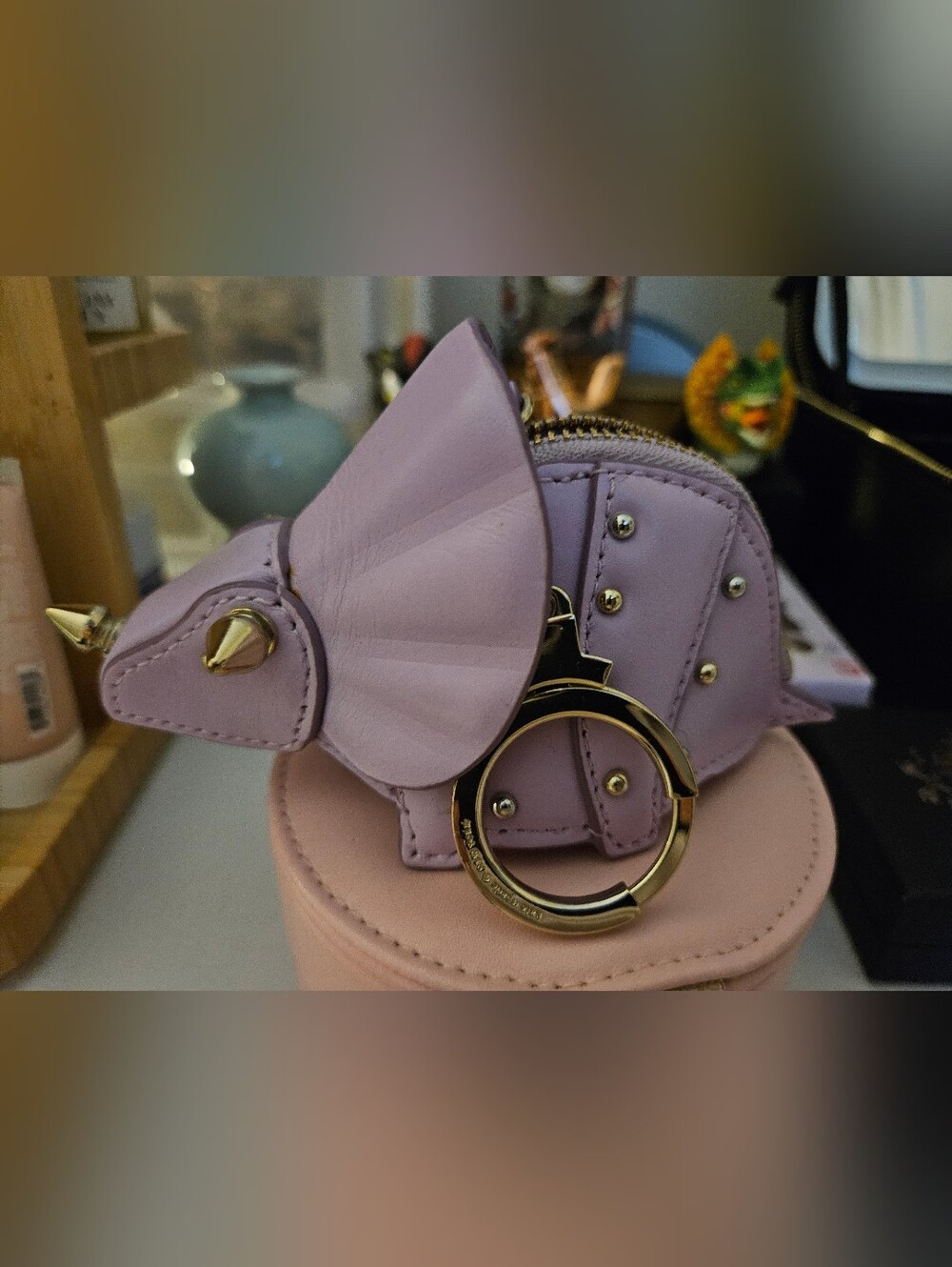 Kate Spade Triceratops Lilac Coin Purse Unused